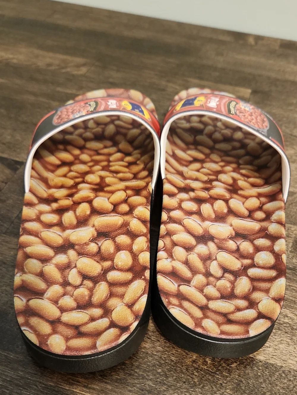 Bush's Baked Beans Slide Sandals - Womens 9.5 / Mens 7.5